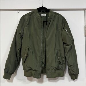 H&M Khaki Green Bomber Jacket